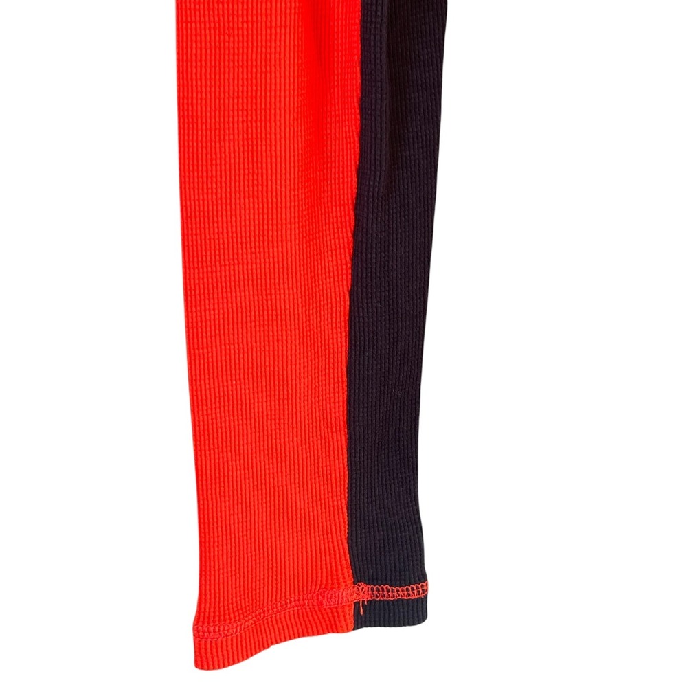 Lauren Ralph Lauren Womens Red Quarter Zip Pullover Medium Ribbed Active Top - Picture 10 of 12